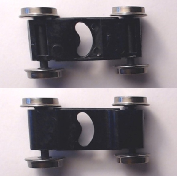 4-WHEEL PILOT TRUCK / BLACK / HO SCALE BIG BOY 4-8-8-4