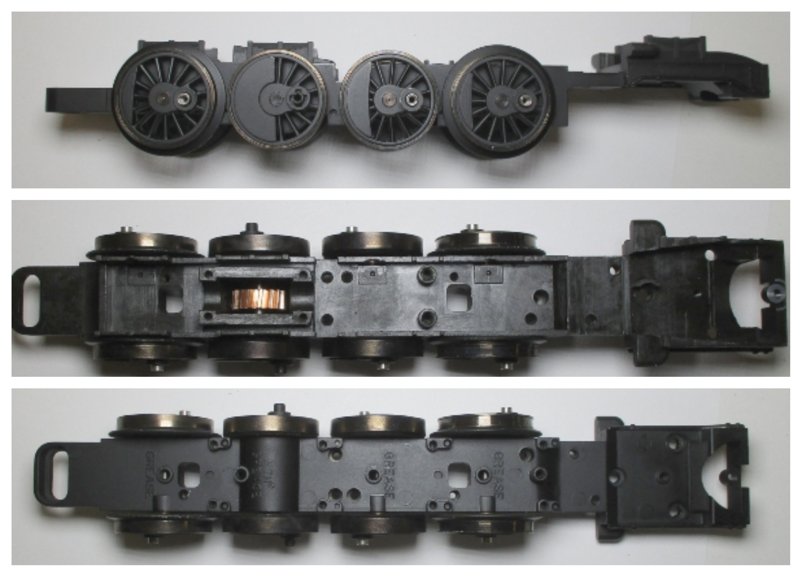 DRIVE BLOCK / 4-AXLE / 3-RAIL / REAR / BLACKENED RIMS / PS 2 & PS 3 / PREMIER CAB FORWARD 4-8-8-2