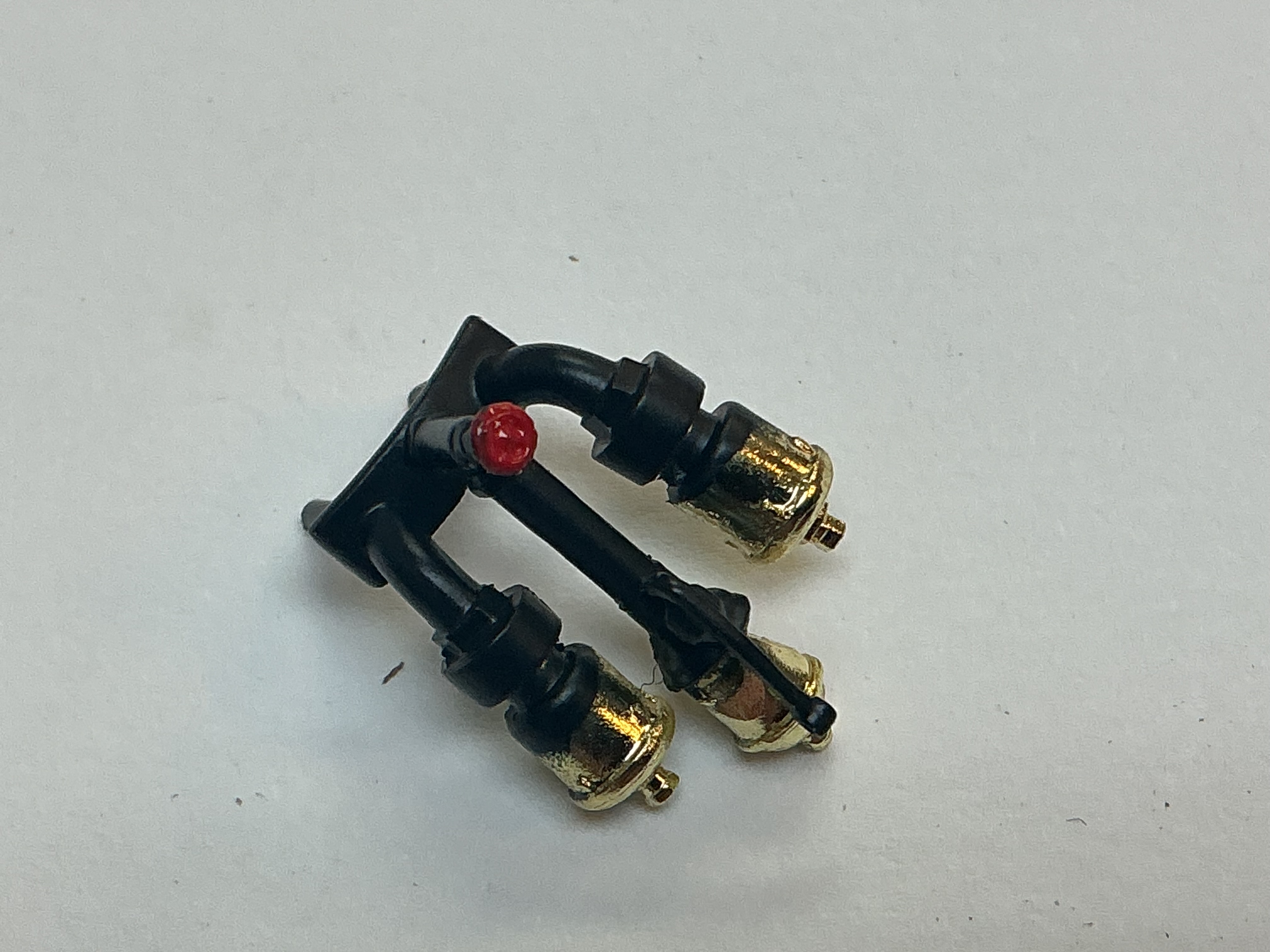 POP OFF VALVES / SET OF THREE / BRIGHT BRASS & BLACK / PREMIER A-5 SWITCHER 0-4-0