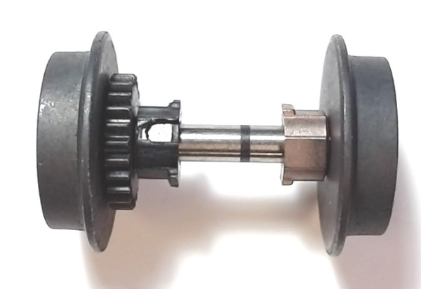 WHEEL & AXLE ASSEMBLY / HI-RAIL / INSULATOR NEXT TO GEAR  / 3/2 FEATURE TRUCKS