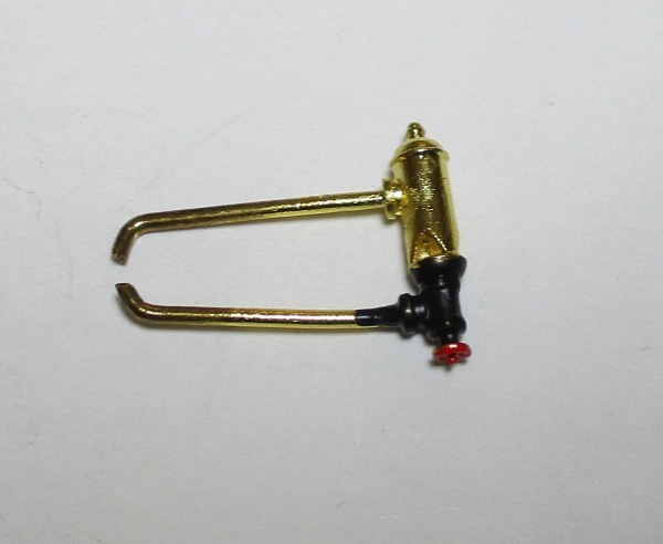 WHISTLE / BRASS & BRUNSWICK GREEN / W/RED SHUT OFF HANDLE / PREMIER K-4s 4-6-2