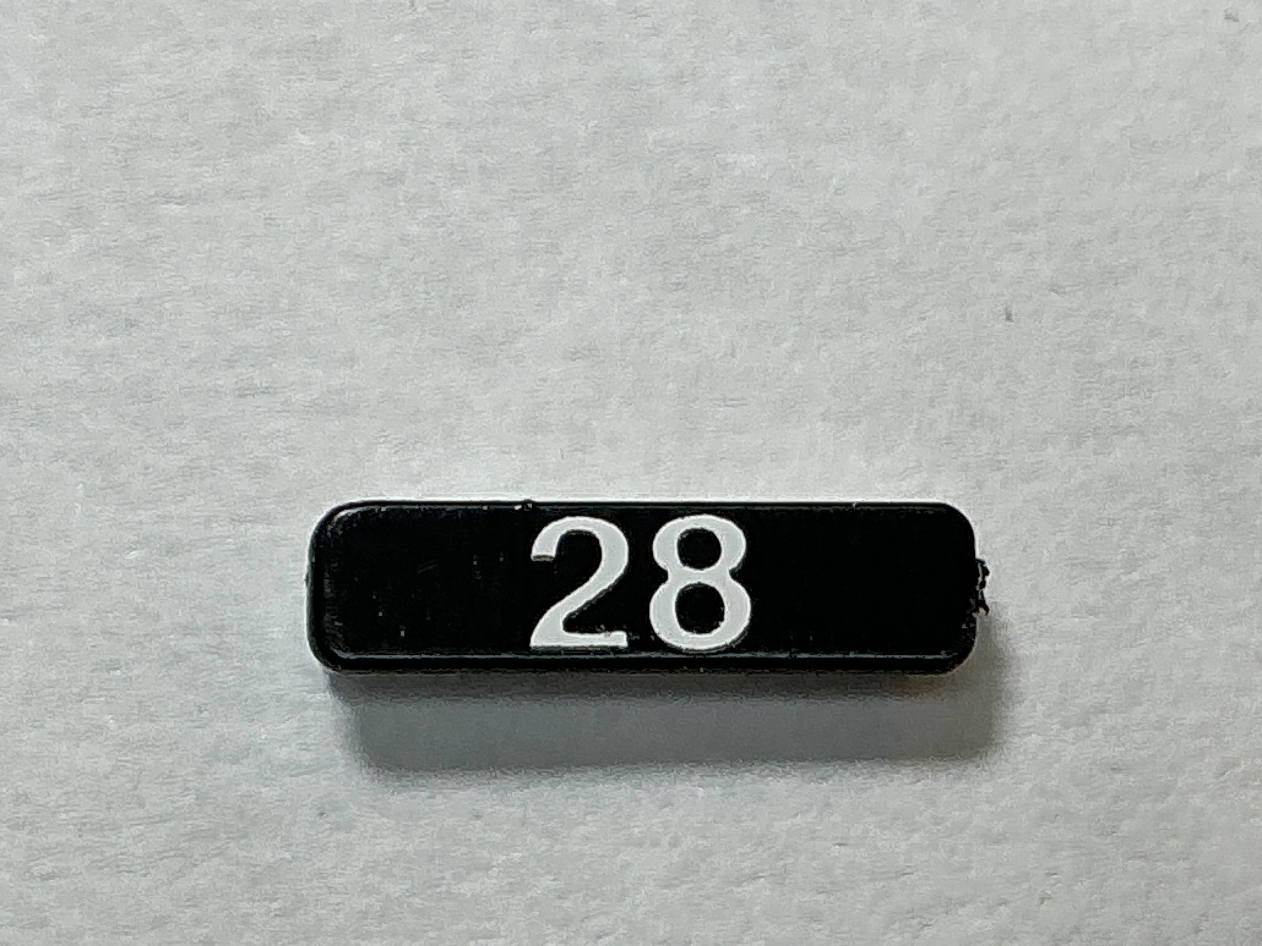 NUMBER BOARD / RH OR LH / FRONT OR REAR / #28 / PREMIER GP-40