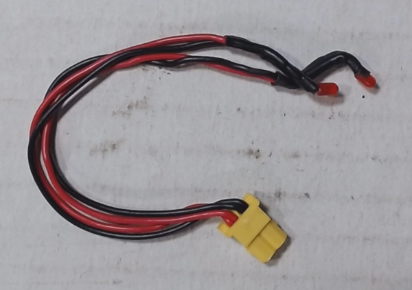 MARKER LAMP LEDS / RED / 2 LEDS / ASSORTED WIRE LENGTHS / 2mm D x 3.5mm L / PS 1 ONLY / USE CC0000008