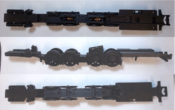 DRIVE BLOCK / 4 AXLE / BLACK WHEELS / W/AIR PUMPS & BRAKE SHOES / PREMIER PRR S-1 6-4-4-6