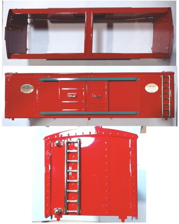 SHELL / BOX CAR / RED W/BRASS / 214 / TCA-46TH NATIONAL CONVENTION 2000 / AS SHOWN