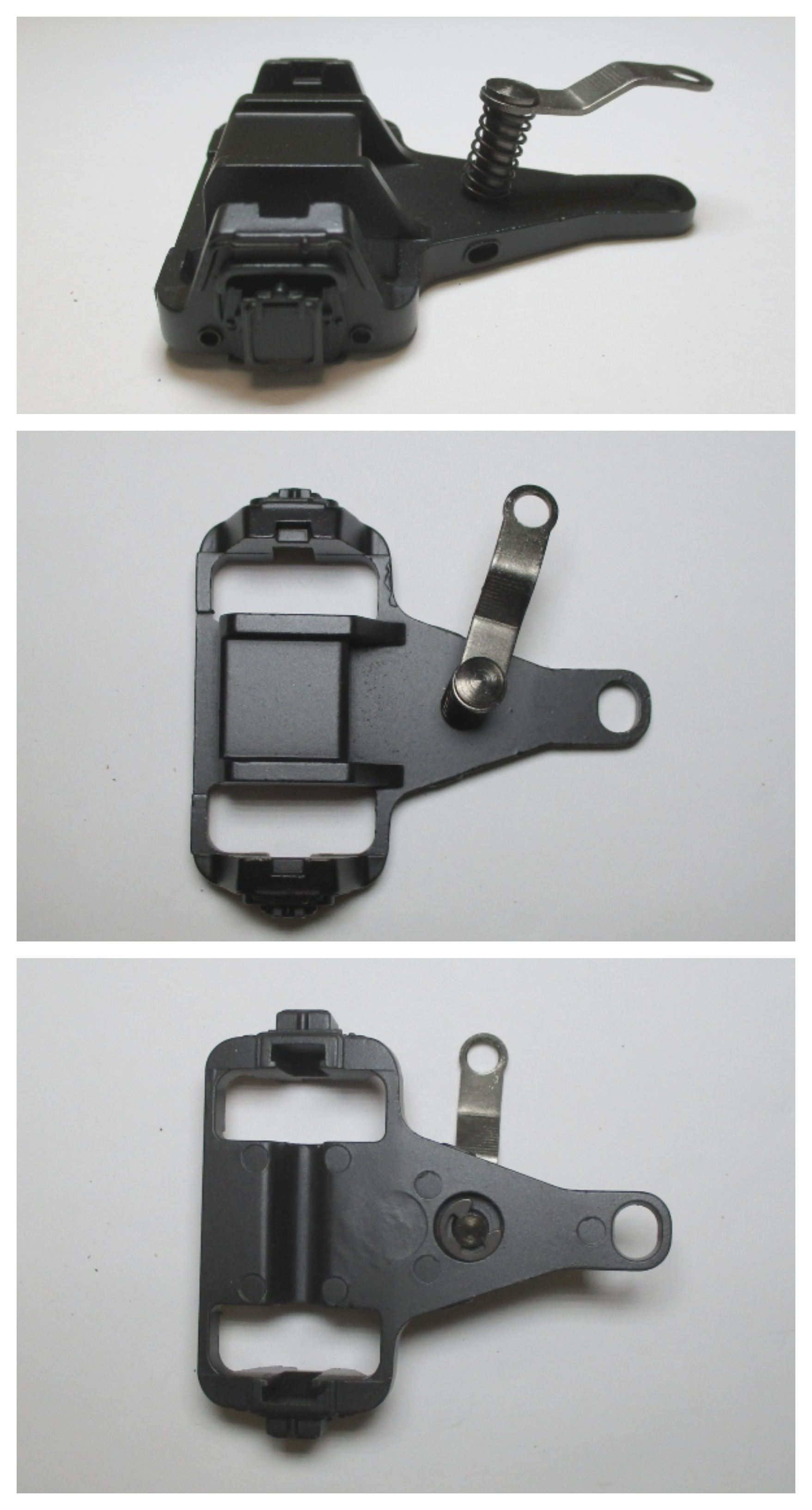 2-WHEEL TRAILING TRUCK / W/PIVOT ARM / W/O WHEEL & AXLE ASSY / BLACK / PREMIER CAB FORWARD