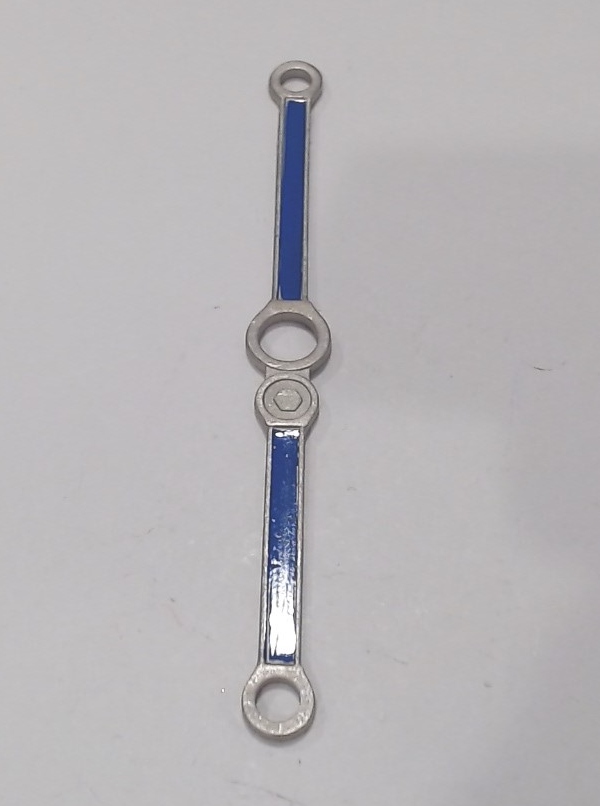 SIDE ROD / 3-AXLE / NICKEL W/BLUE CENTERS / PREMIER PACIFIC 4-6-2 / READING & NORTHERN