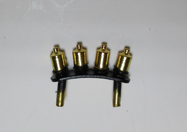 POP OFF VALVES / BOILER TOP / BLACK & BRASS / PREMIER N&W J 4-8-4