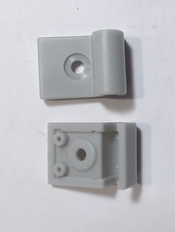 AXLE RETAINER / HOLDS AXLE TO TRAILER FRAME / UNPAINTED / RAILKING ROCKET TRAILER 