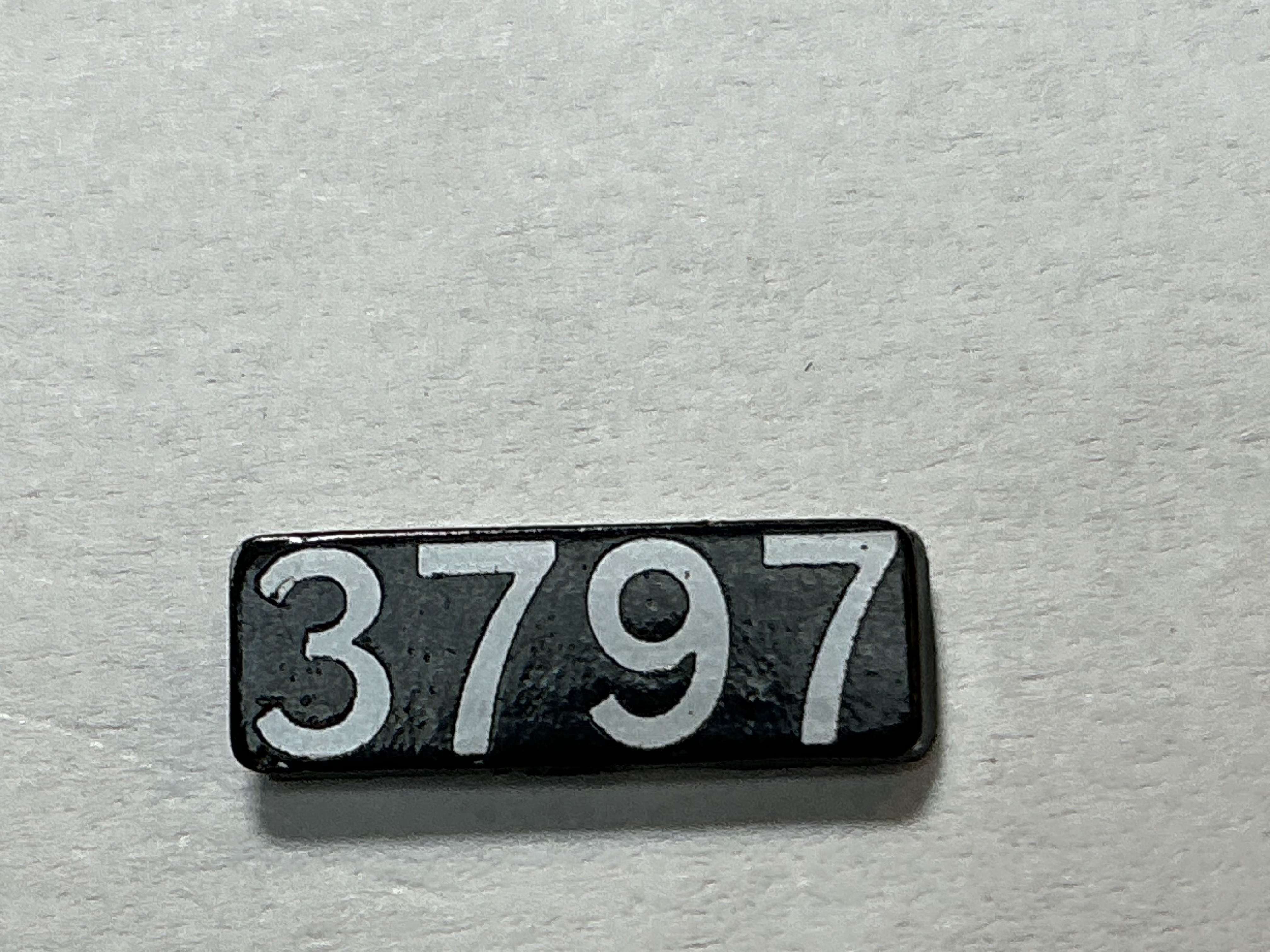 NUMBER BOARD / RH OR LH / FRONT OR REAR / #3797 / PREMIER GP-40