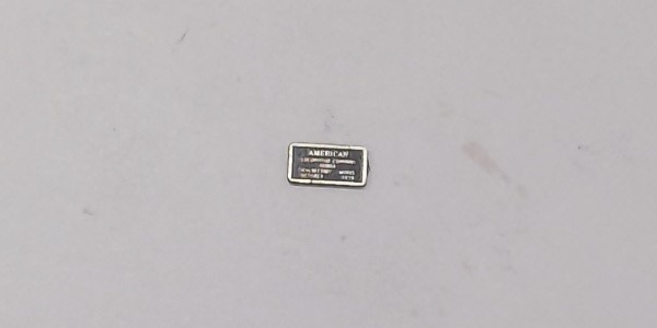 BUILDER PLATE / RECTANGLE / B&O #60804 / PREMIER Y-3 2-8-8-2