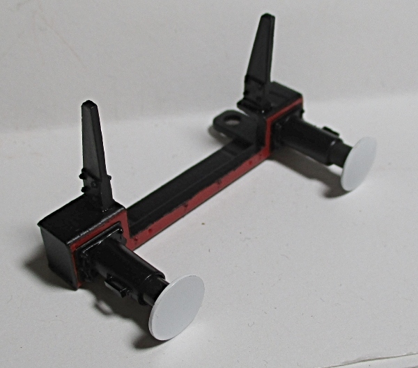 REAR BEAM / W/BUFFERS / 3-RAIL / WHITE / RED & BLACK / TENDER / PREMIER SNCF 150X