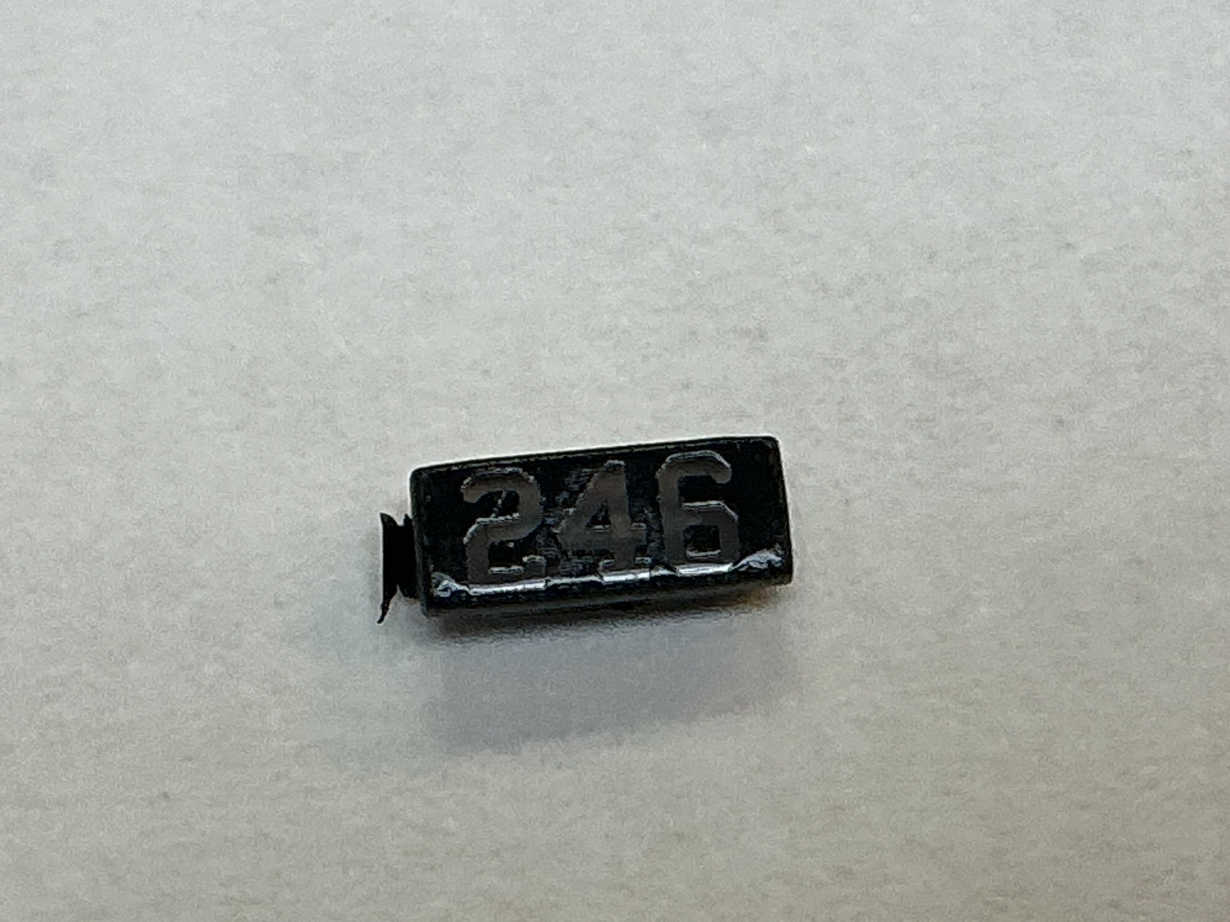 NUMBER BOARD / RH OR LH / HEADLIGHT HOUSING / #248 / PREMIER CAMELBACK 4-6-0