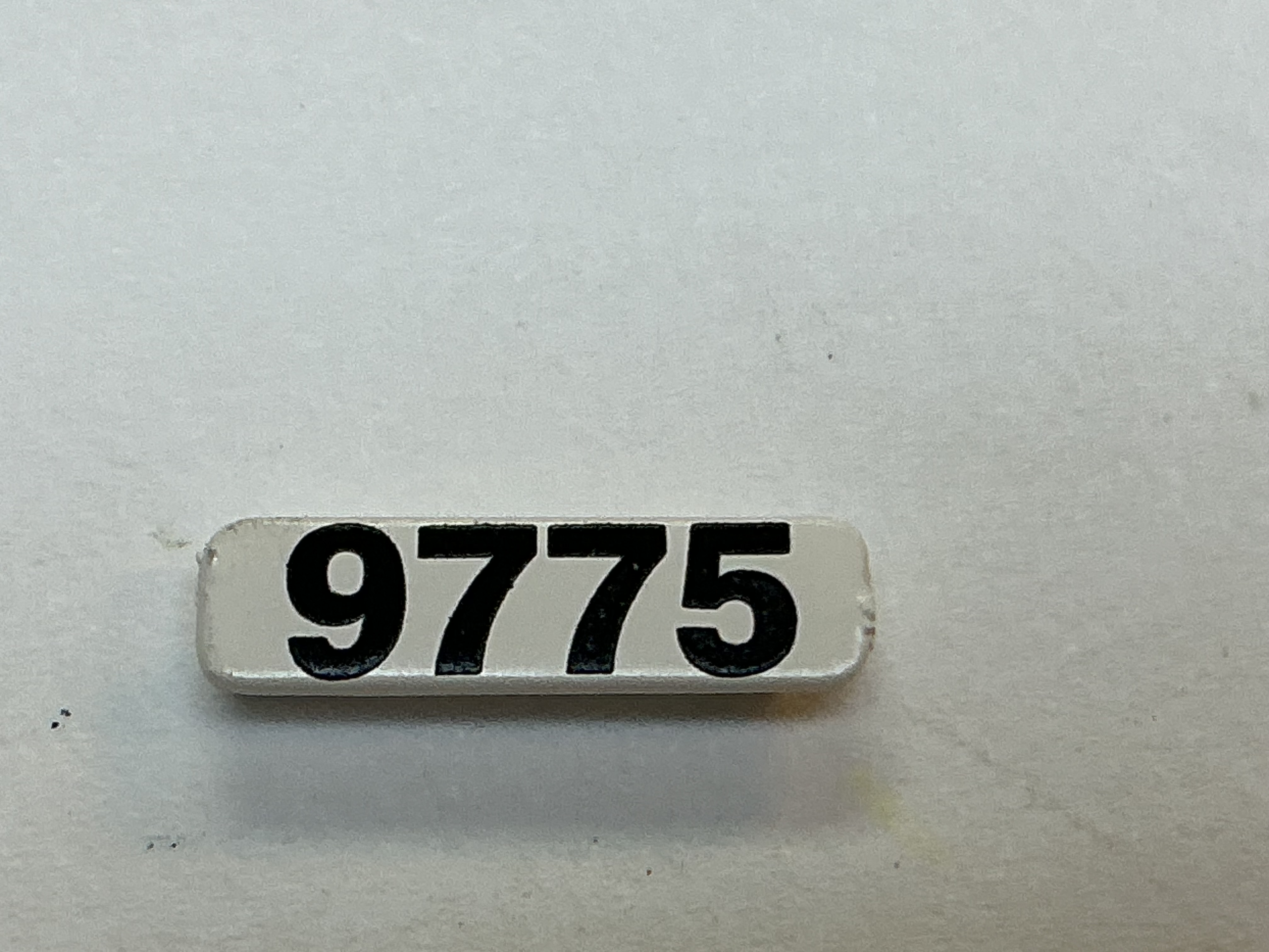 NUMBER BOARD / FRONT & REAR / LH OR RH / #9775 / PREMIER DASH-9