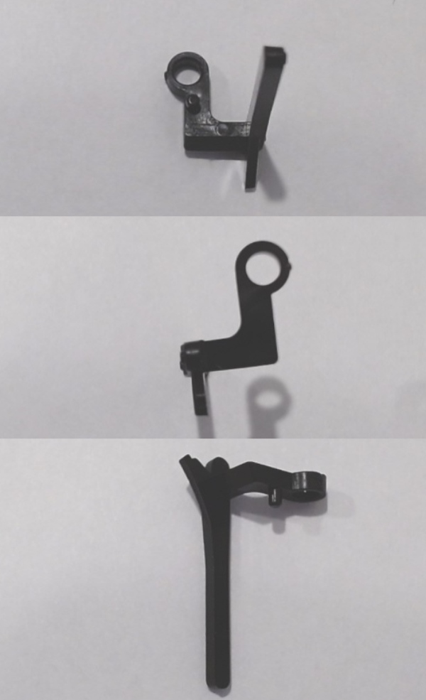 BRAKE SHOE / BLACK / LH / LONG TAB / 25.65mm TALL / PLASTIC / PREMIER STEAM