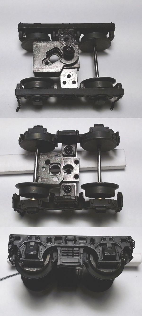 TENDER TRUCK / 4-WHEEL / FRONT / BLACK / VERSION E / W/CHAINS / PREMIER HEAVY PACIFIC 4-6-2