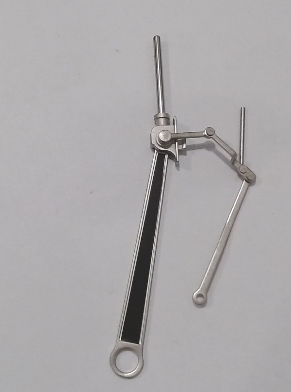 MAIN ROD & CROSSHEAD ASSEMBLY / LH / SATIN NICKEL / W/BLACK STRIPE / PREMIER GS-4 4-8-4