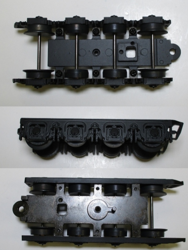TENDER TRUCK / 8-WHEEL / REAR / W/O COUPLER / BLACK / PS-2 & 3 / PREMIER T-1 DUPLEX 4-4-4-4 
