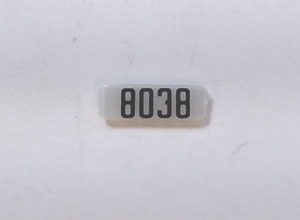 NUMBER BOARD / LH / RAILKING C30-7 / NS #8038