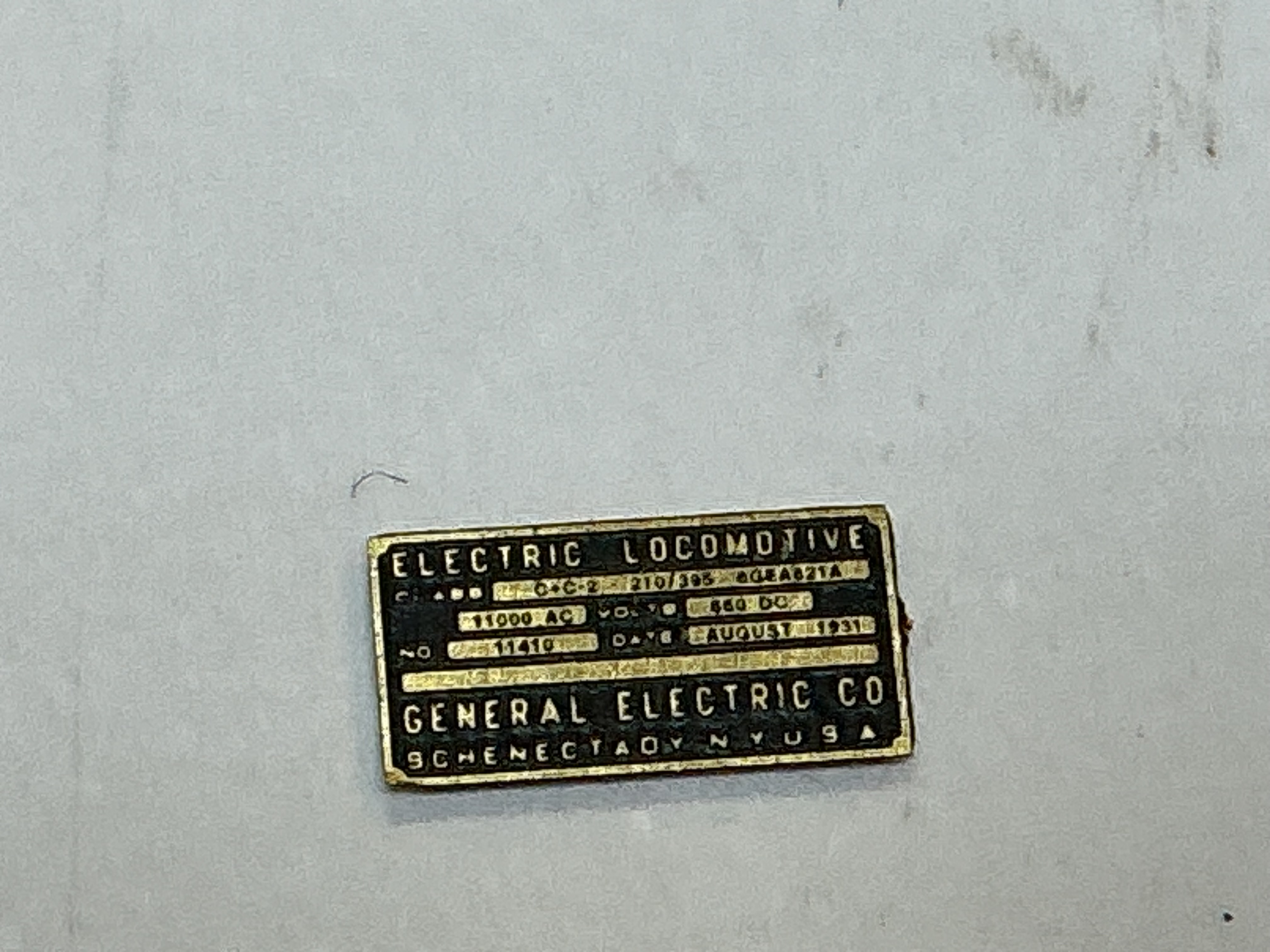 BUILDER PLATE / GENERAL ELECTRIC / #0350 / PREMIER EP-3