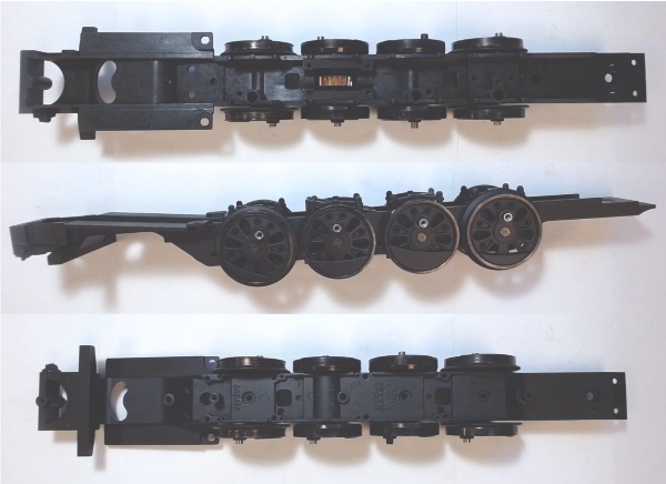 DRIVE BLOCK / 4-AXLE / 3-RAIL / BLACK / PREMIER MOHAWK 4-8-2