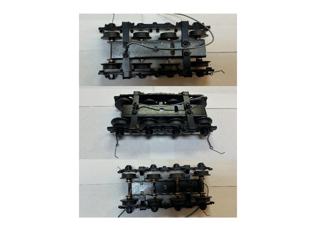 TENDER TRUCK / 8-WHEEL / FRONT / BLACK / W/CHAINS / PS 2 & 3 / PREMIER ATSF NORTHERN 4-8-4