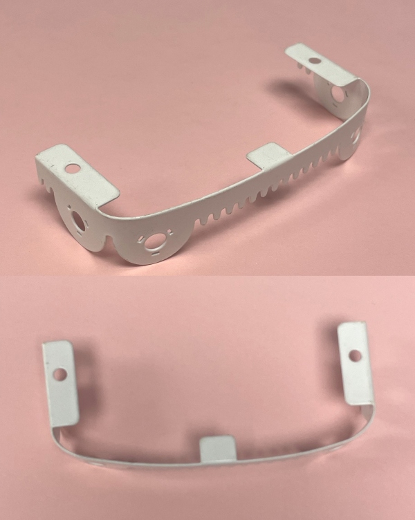 OBSERVATION CAR AWNING / WHITE / W/O MARKER LENSES / TINPLATE STANDARD GAUGE A/F 4300 PASSENGER CAR