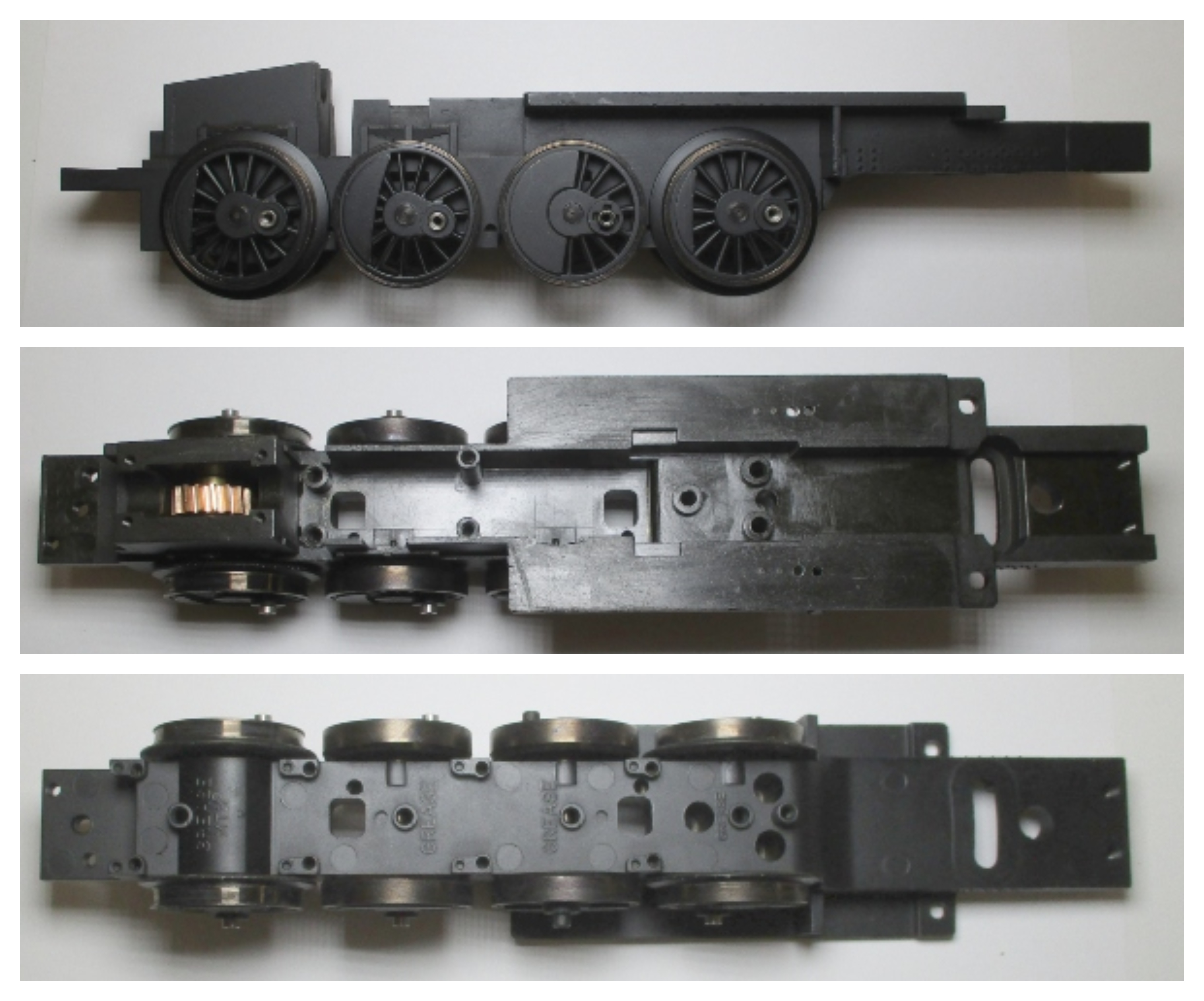 DRIVE BLOCK / 4-AXLE / 3-RAIL / FRONT / BLACKENED RIMS / PS 2 & PS 3 / PREMIER CAB FORWARD 4-8-8-2