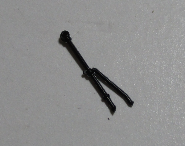 STANCHION / PILOT DECK POST / BLACK / HO SCALE CAB FORWARD 4-8-8-2