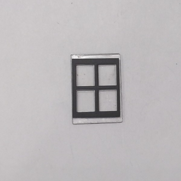 CAB WINDOW / 4-PANE / BLACK / PS 2 & 3 / PREMIER P-47 PACIFIC 4-6-2