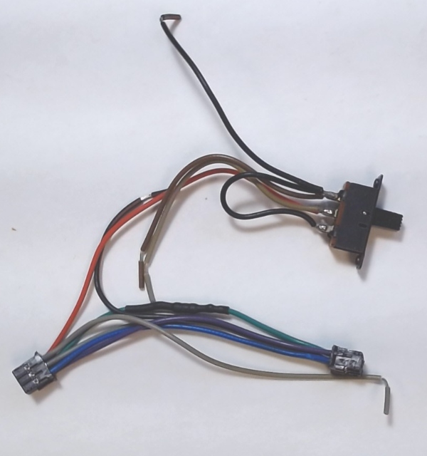 WIRE HARNESS / 6-POSITION / PS3 / TENDER SIDE DRAWBAR / W/2-3 RAIL SWITCH / PREMIER A-5 0-4-0