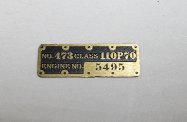 TRUST PLATE / TENDER / PRR / #5495 / PREMIER K-4s 4-6-2
