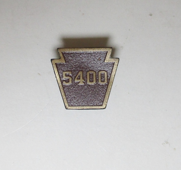 NUMBER BOARD / KEYSTONE / BOILER FRONT / #5400 / PREMIER K-4s 4-6-2