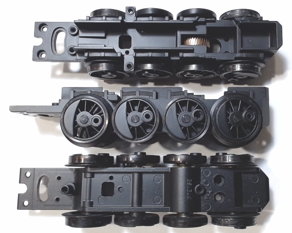DRIVE BLOCK / 4-AXLE / FRONT / BLACKENED / PS 2 / RAILKING USRA 2-8-8-2 