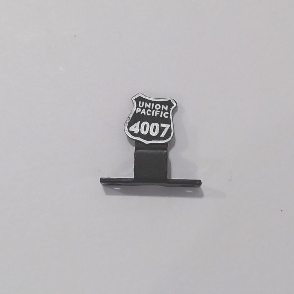 NAME PLATE / PILOT MOUNT / UP #4007 / PS 2 & 3 / PREMIER BIG BOY 4-8-8-4  