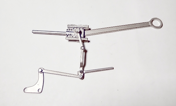 MAIN ROD & CROSSHEAD ASSEMBLY / ALLIGATOR STYLE / SATIN NICKEL / RH / L-3a L-3b L-3c L-4a / PREMIER MOHAWK 4-8-2