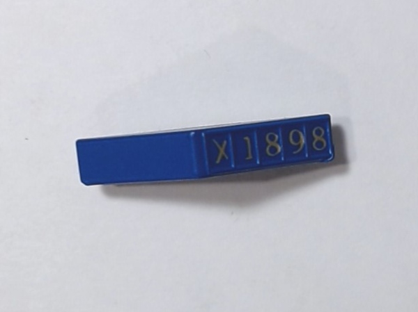 NUMBER BOARD / RH / BLUE / #X1898 / NABISCO / RAILKING GS-4 4-8-4