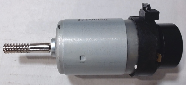 DC MOTOR / JOHNSON / NWG005-M35 / F/W 30mm D x 12mm THICK / WORM LENGTH 36.86mm / BLACK / PS 2 / RAILKING ONE GAUGE BIG BOY & TRIPLEX