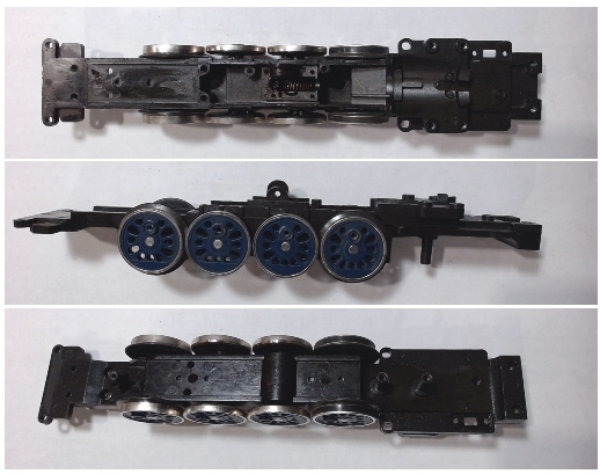 DRIVE BLOCK / 4-AXLE / SPECIFIC FOR T&P / USE MOTOR W/MS026-M8 WORM / USE BI-0000019 MOTOR MOUNT / RAILKING L-3 MOHAWK 4-8-2