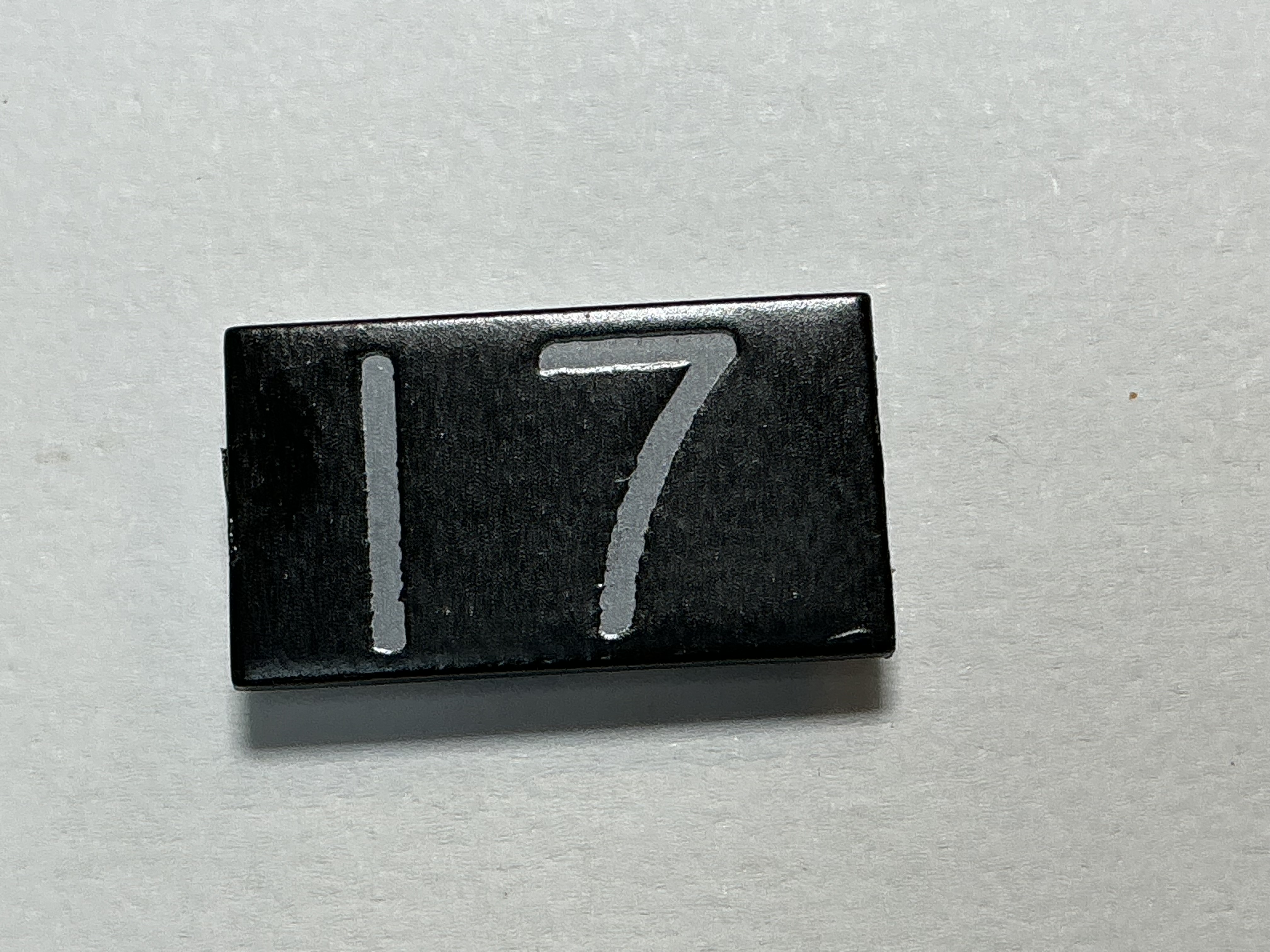 NUMBER BOARD / LH OR RH SIDE / LARGE / #17 / PREMIER ALCO PA-1