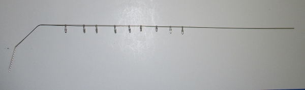HANDRAIL / BOILER / RH / W/SILVER STANCHIONS / NICKEL / PREMIER N&W J 4-8-4