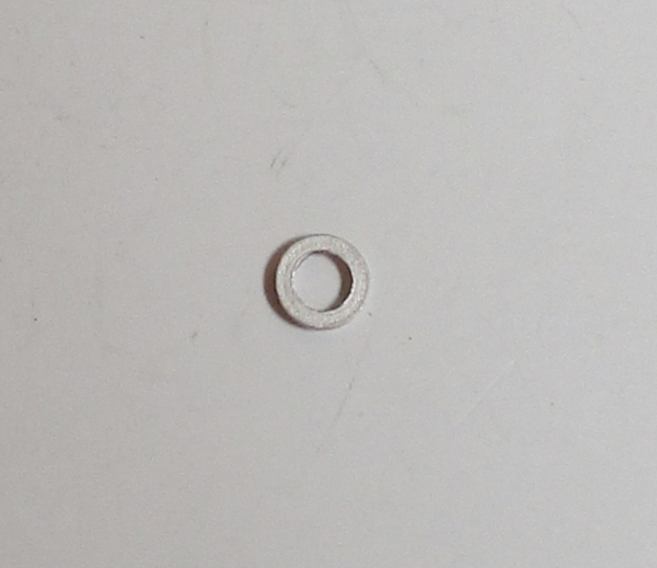 WASHER / SIDE ROD / SATIN NICKEL / 6.5mm O.D. x 4mm I.D. x 1.35mm THICK / PS-3 / PREMIER GREENBRIER 4-8-4