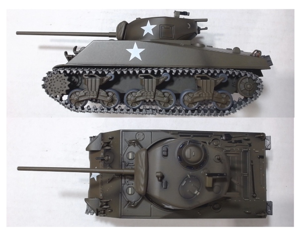 VEHICLE / M4 SHERMAN TANK / GREEN / LATE WWII / $5.00 ADDITIONAL SHIPPING