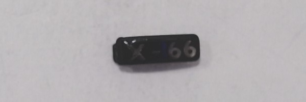 NUMBER BOARD / RH / UP #X66 / LOCOMOTIVE / HO SCALE UP VERANDA