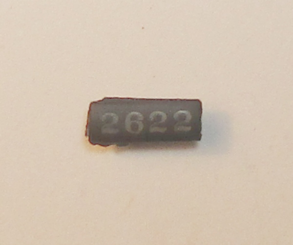 NUMBER BOARD / TENDER / LH & RH / FRONT & REAR / #2622 / PREMIER 0-6-0 SWITCHER