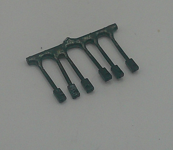 POST / THROTTLE LEVER RODS / BLACK / HO SCALE GS-4 4-8-4