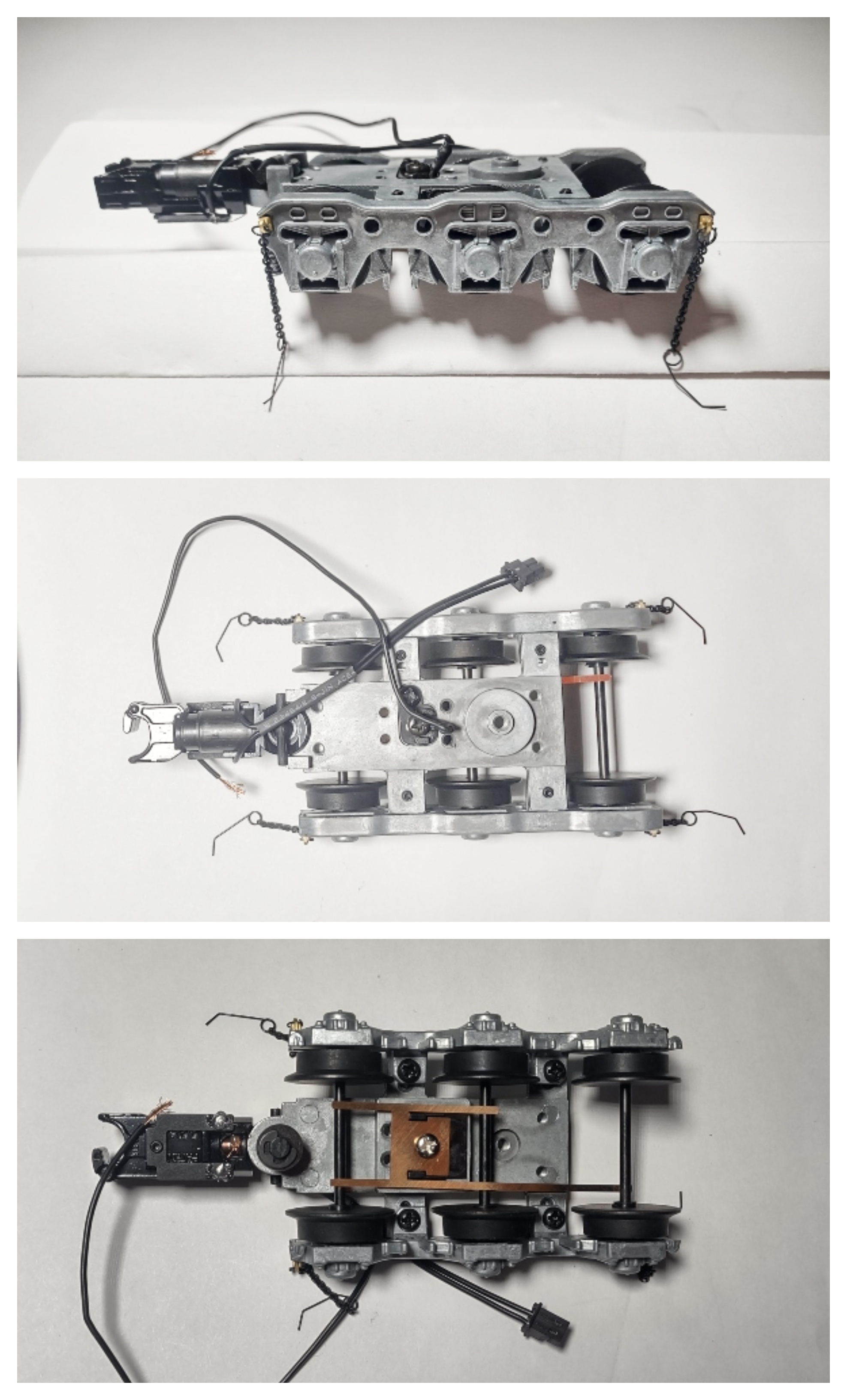TENDER TRUCK / 6-WHEEL / REAR / W/PROTO COUPLER / W/AXLE CONTACTS / UNDECORATED / PREMIER MOHAWK 4-8-2