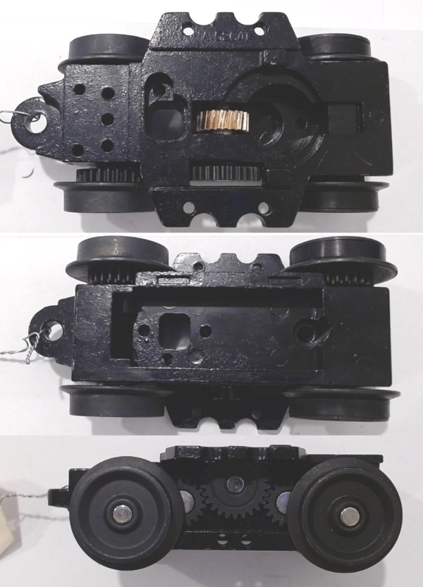4-WHEEL TRUCK / POWERED / LONG FRONT / BOTTOM MOUNT FRAMES / 2 HOLE PILOT MOUNT / USE DA-2200001