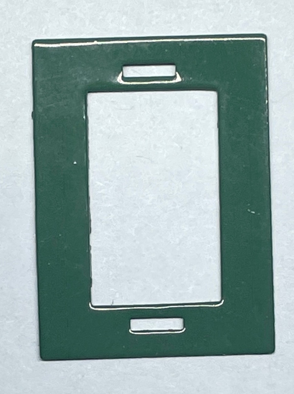 WINDOW / END / GREEN / TINPLATE O GAUGE 256 ELECTRIC