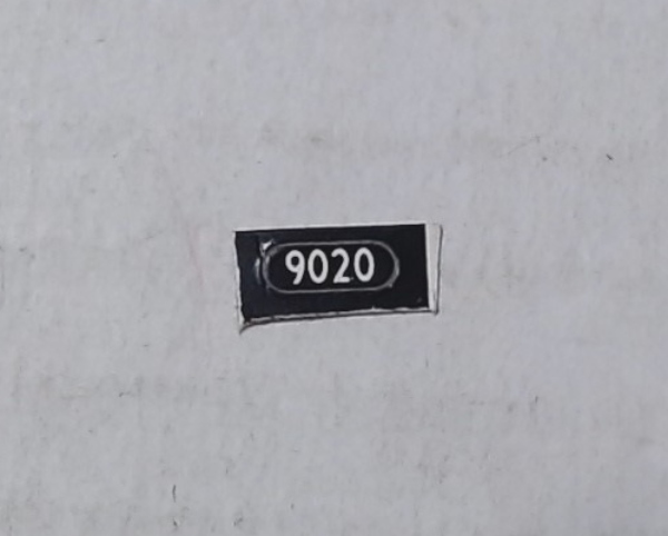 NUMBER BOARD / RAILKING RDC BUDD CAR / CP #9020